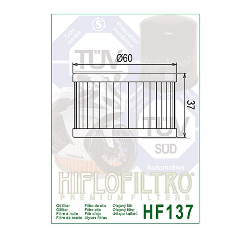 Filtre à huile Hiflofiltro pour Moto Suzuki 650 DR SE 1997 à 2014 Neuf