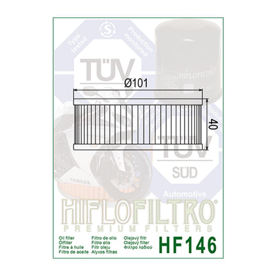 Filtre à huile Hiflofiltro pour Moto Yamaha 1300 XVZ TD 1985 à 1993 Neuf