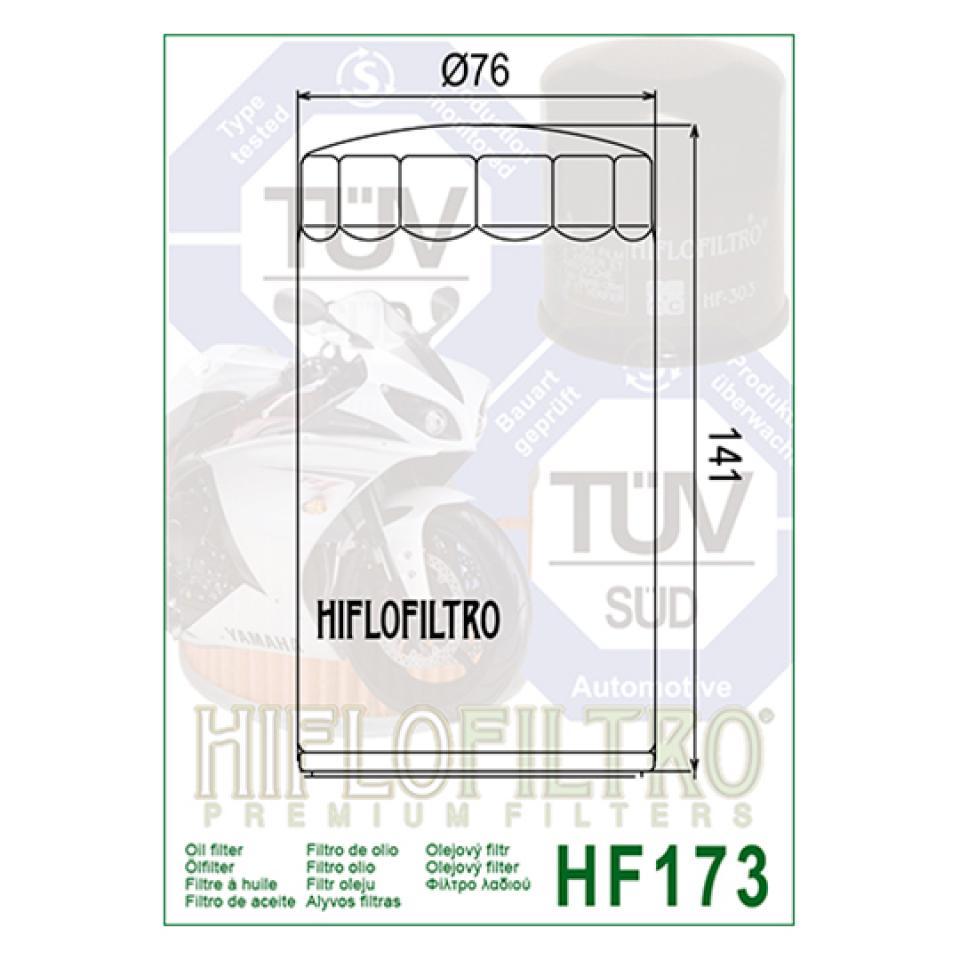 Filtre à huile Hiflofiltro pour Moto Harley Davidson 1584 DYNA LOW RIDER 1993 à 1998 HF173C Neuf