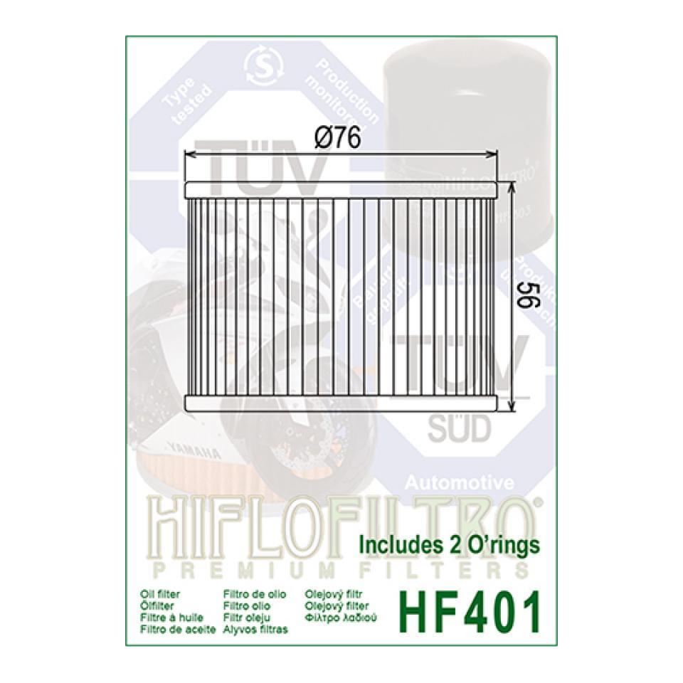 Filtre à huile Hiflofiltro pour Moto Yamaha 750 FZR R 1987 à 1988 Neuf