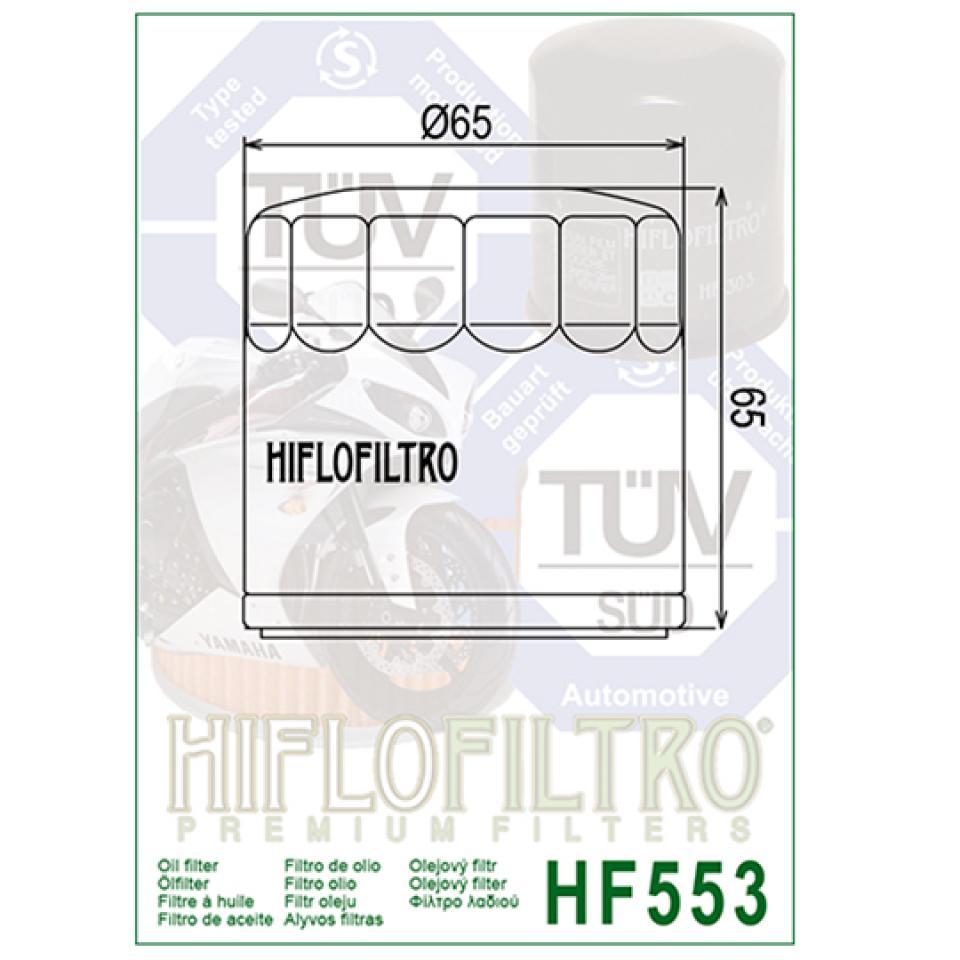 Filtre à huile Hiflofiltro pour Moto Benelli 1130 TNT SPORT 2004 à 2015 Neuf