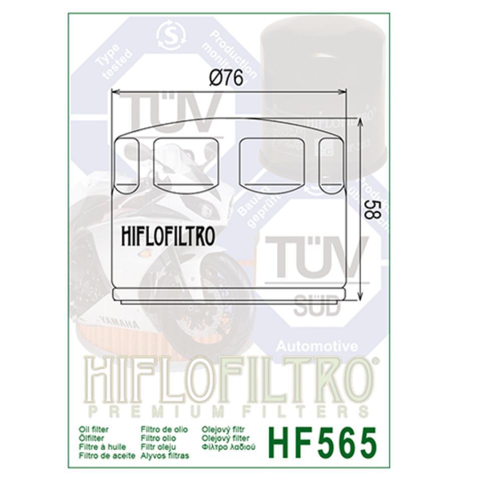 Filtre à huile Hiflofiltro pour Moto Aprilia 1200 Caponord 2013 à 2016 Neuf