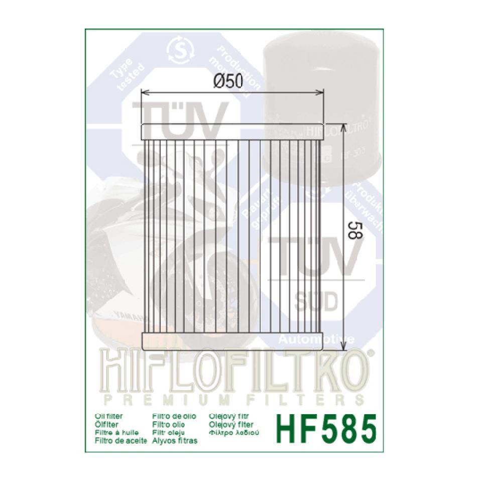 Filtre à huile Hiflofiltro pour Moto MOTO MORINI 1200 Corsaro Après 2006 HF585 Neuf