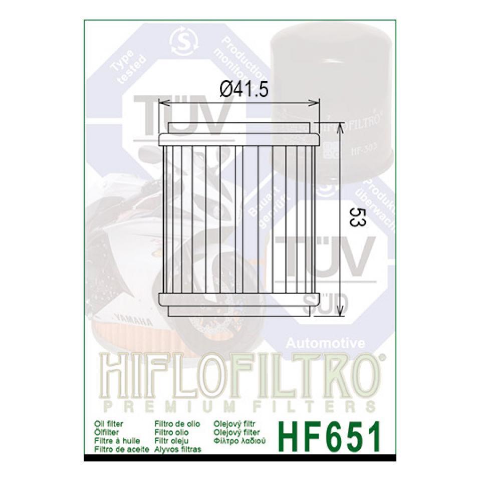 Filtre à huile Hiflofiltro pour Moto Husqvarna 701 Svartpilen 2019 à 2020 Neuf