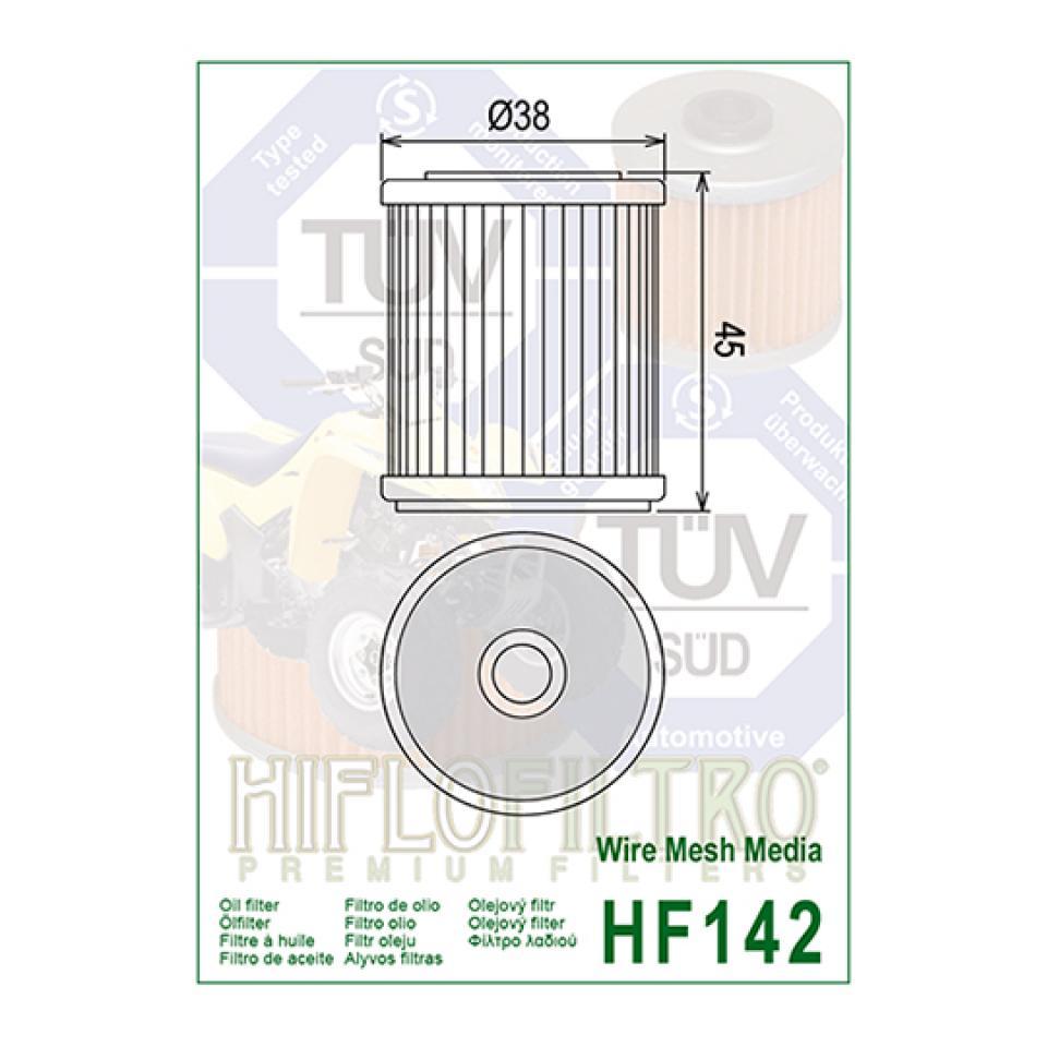 Filtre à huile Hiflofiltro pour Quad Yamaha 400 YFM Grizzly 1993 à 2012 Neuf