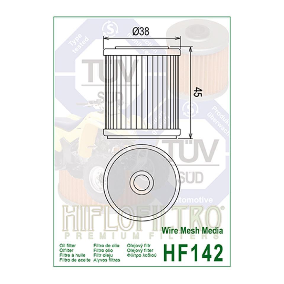 Filtre à huile Hiflofiltro pour Quad Yamaha 350 YFM Warrior 1987 à 2013 Neuf