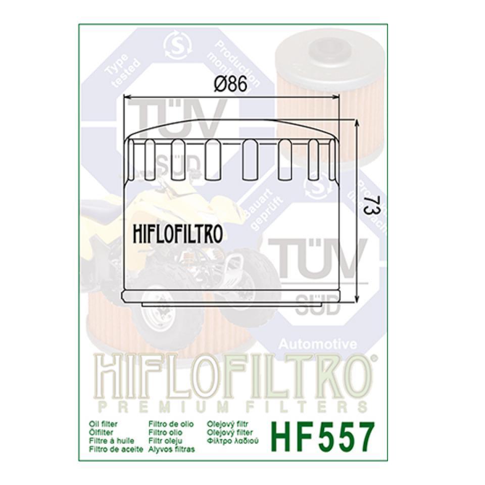 Filtre à huile HF557 pour quad John Deere 500 Buck 2005 711256620 420256620 neuf