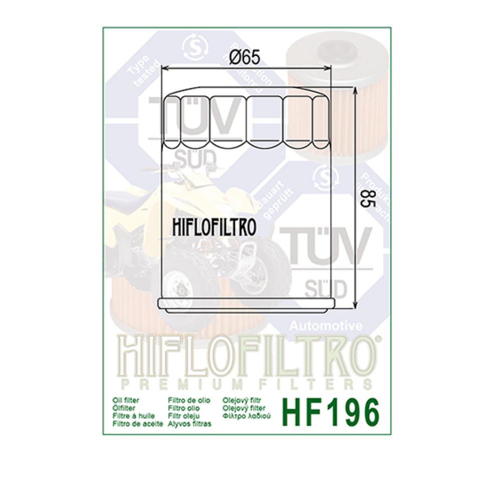 Filtre à huile Hiflofiltro pour Auto HF196 Neuf