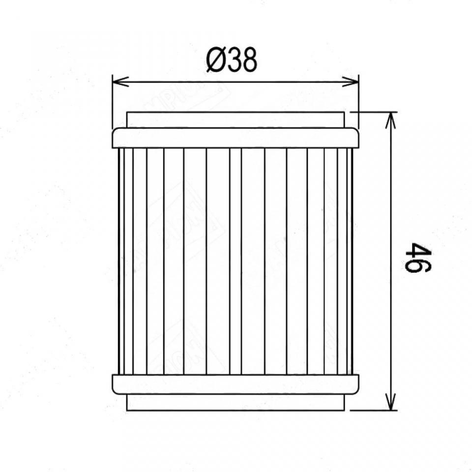 Filtre à huile Emgo pour Moto TM 250 Mx Fi 4T Cross 2011 à 2016 équivalent HF141 / COF041 Neuf