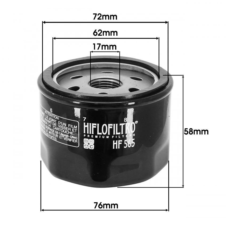 Filtre à huile Hiflofiltro pour Moto Aprilia 750 Shiver 2007 à 2016 Neuf