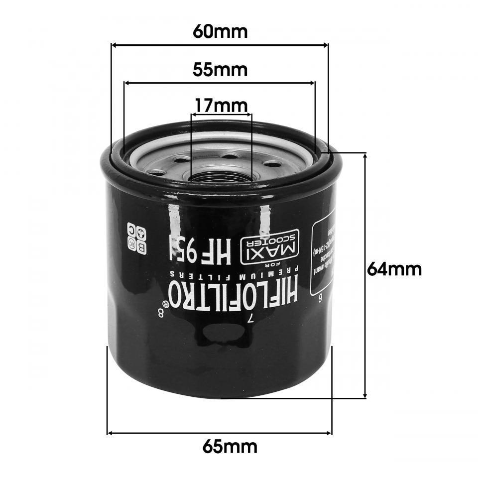 Filtre à huile Hiflofiltro pour Scooter Honda 300 SH 2007 à 2018 Neuf