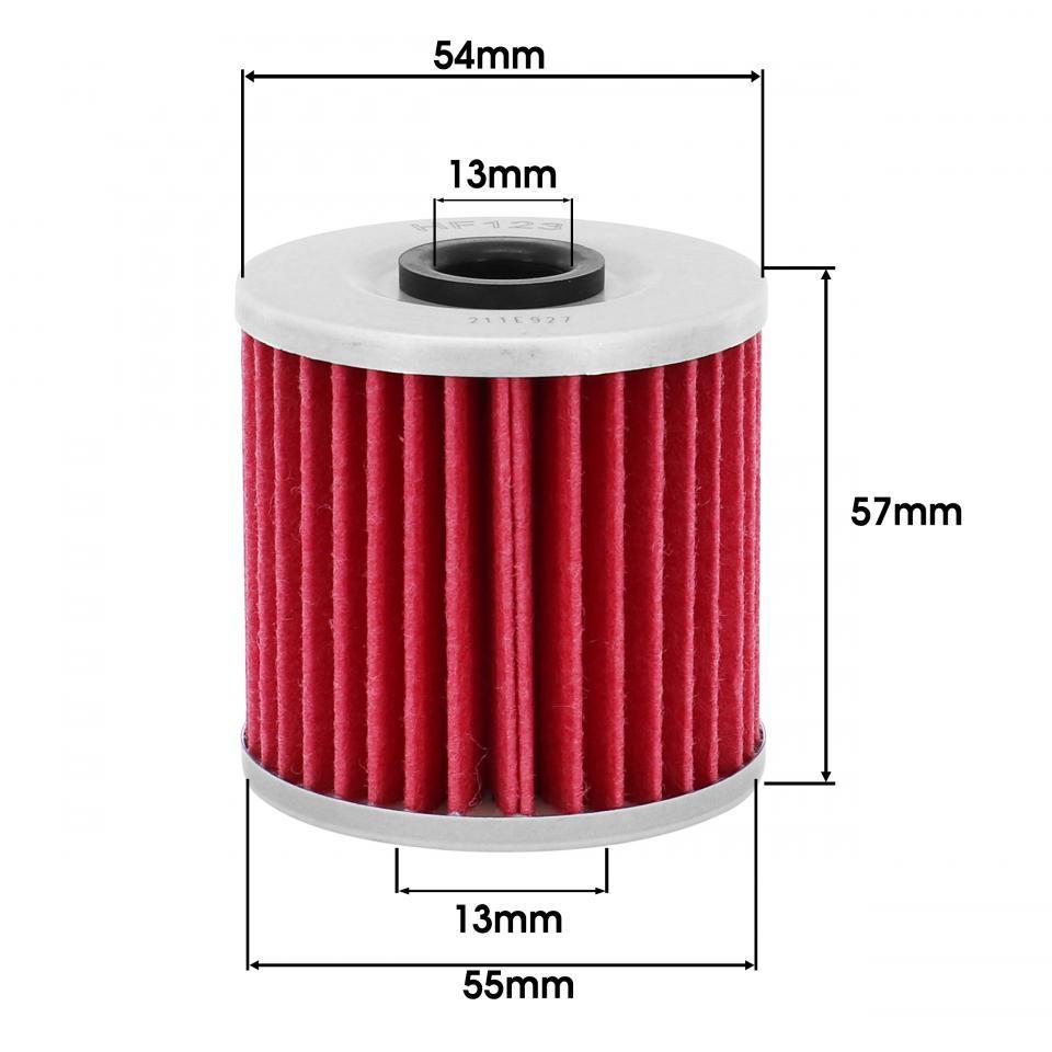 Filtre à huile Hiflofiltro pour Moto Kawasaki 600 KL 1984 à 1990 HF123 Neuf