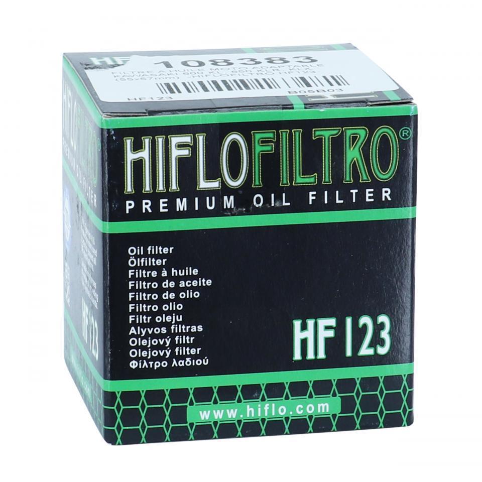 Filtre à huile Hiflofiltro pour Moto Kawasaki 600 KL 1984 à 1990 HF123 Neuf
