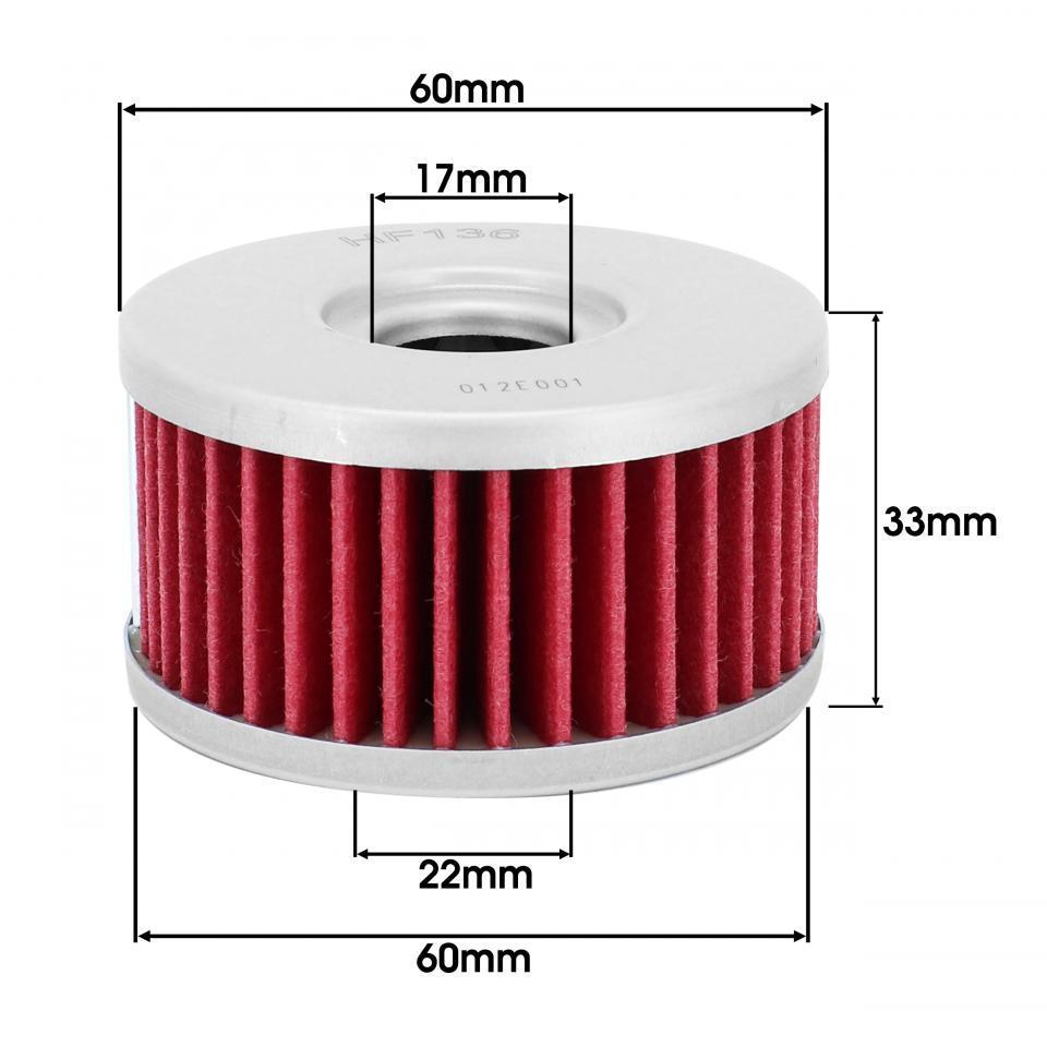 Filtre à huile Hiflofiltro pour Moto Suzuki 250 GN E 1982 à 2000 Neuf