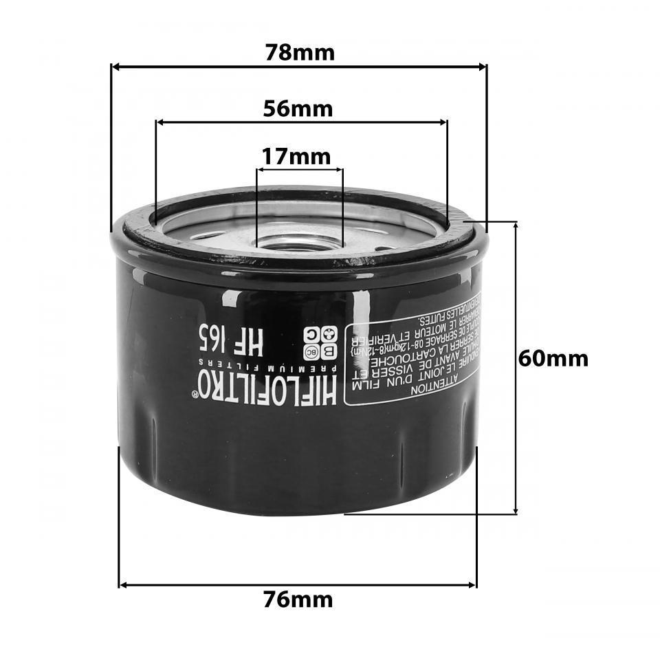 Filtre à huile Hiflofiltro pour Moto BMW 800 F S 2006 à 2010 Neuf