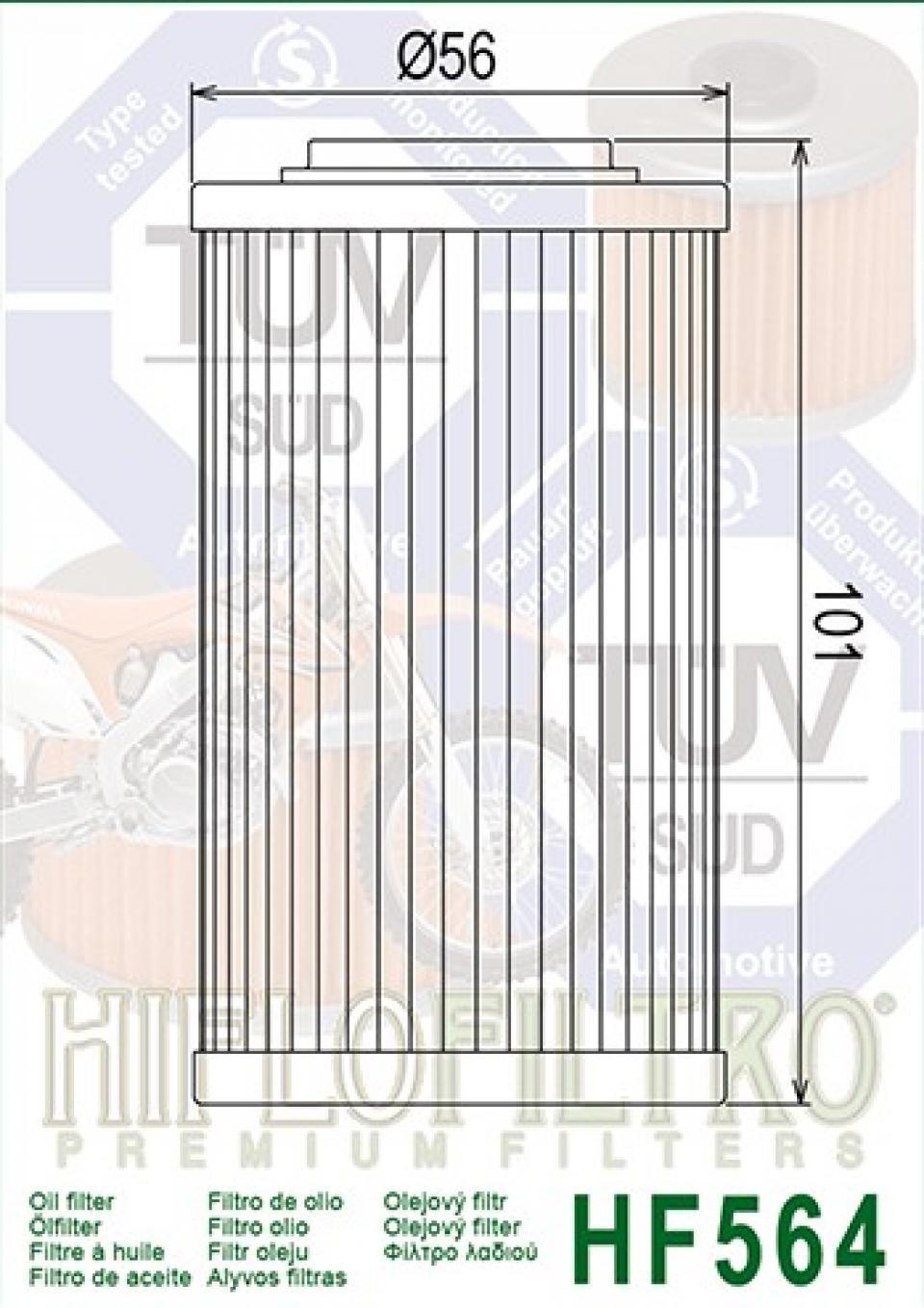 Filtre à huile Hiflofiltro pour Moto Buell 1125 R 2008 à 2010 HF564 Neuf