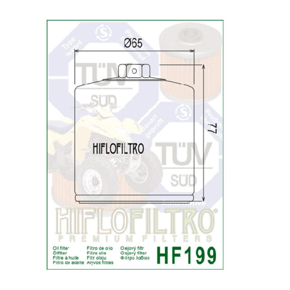 Filtre à huile Hiflofiltro pour Moto INDIAN 1200 Scout 2015 à 2019 Neuf