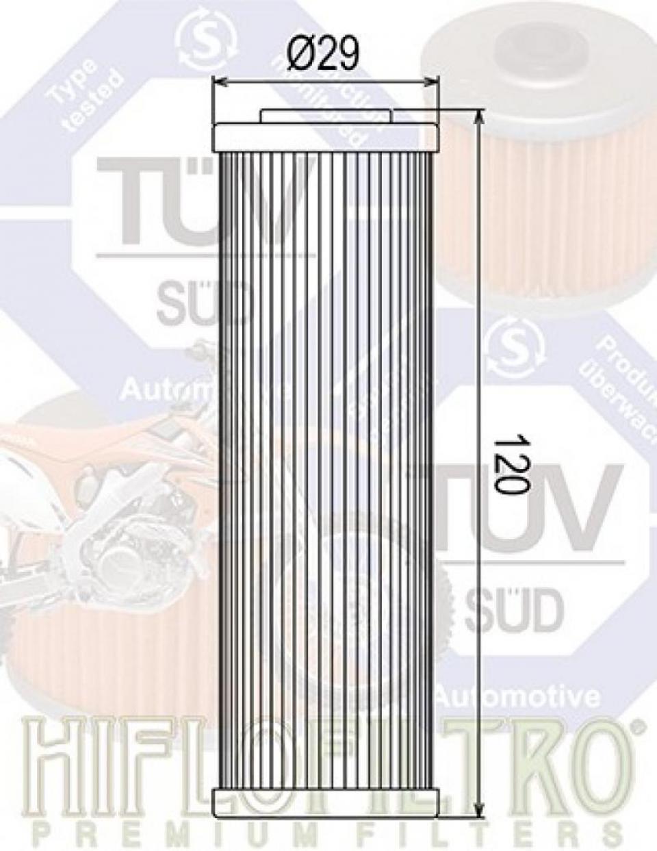 Filtre à huile Hiflofiltro pour Moto Beta 450 RR 2011 à 2020 Neuf