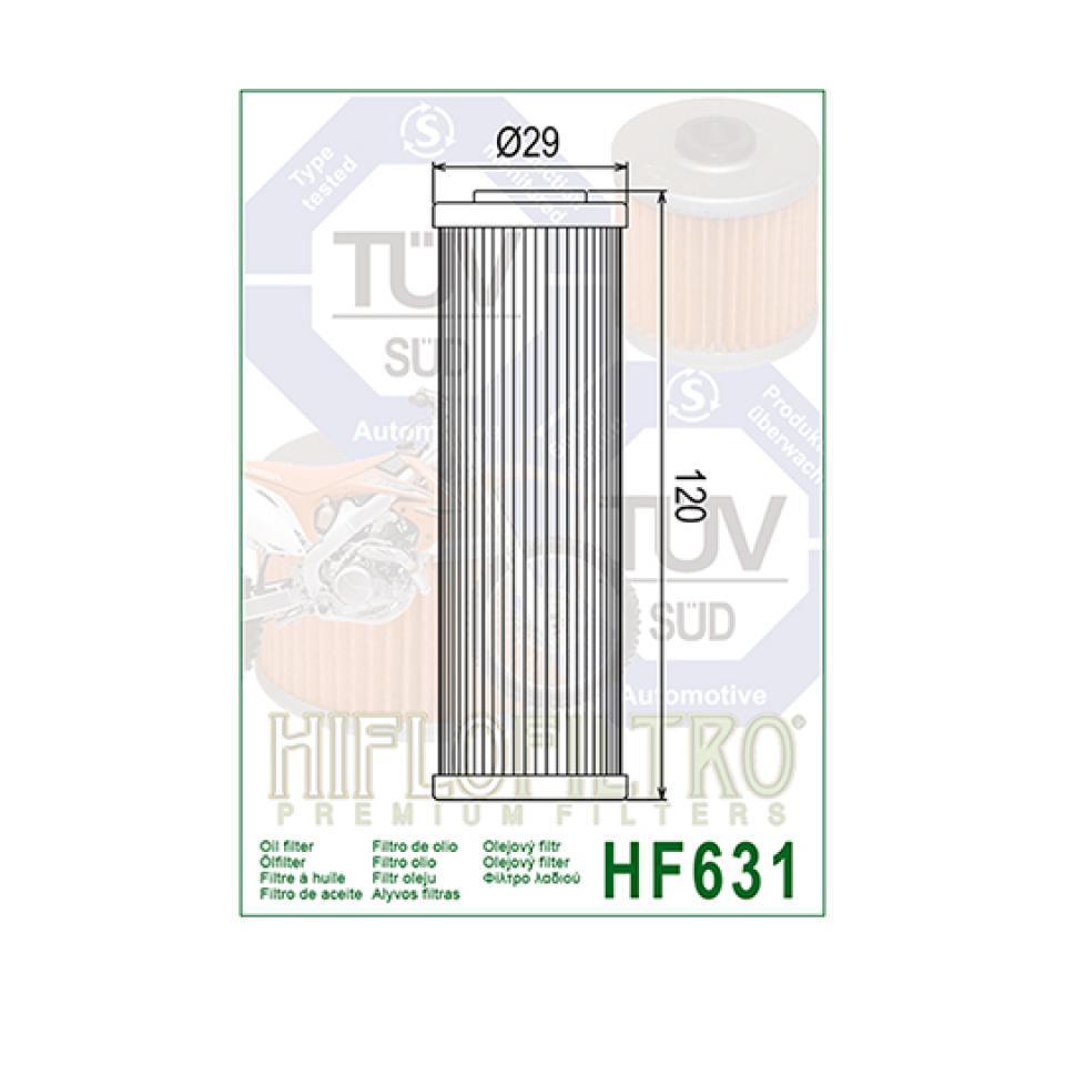 Filtre à huile Hiflofiltro pour Moto Beta 450 RR enduro 2010 à 2014 HF631 Neuf