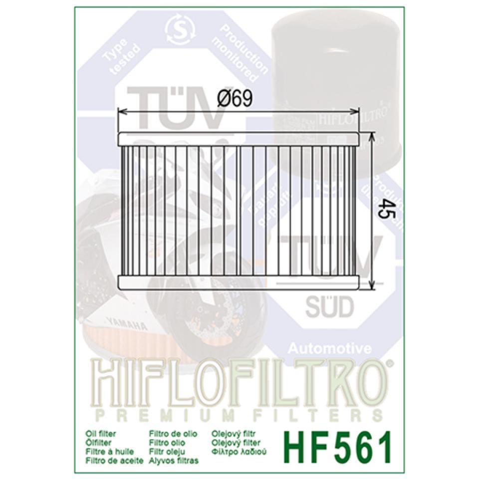 Filtre à huile Hiflofiltro pour Moto Kymco 250 VENOX 4T 2002 à 2011 HF561 Neuf