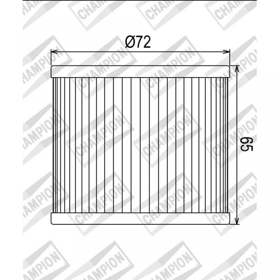 Filtre à huile Champion pour moto Suzuki 400 GS 1977 à 1979 X307 Neuf
