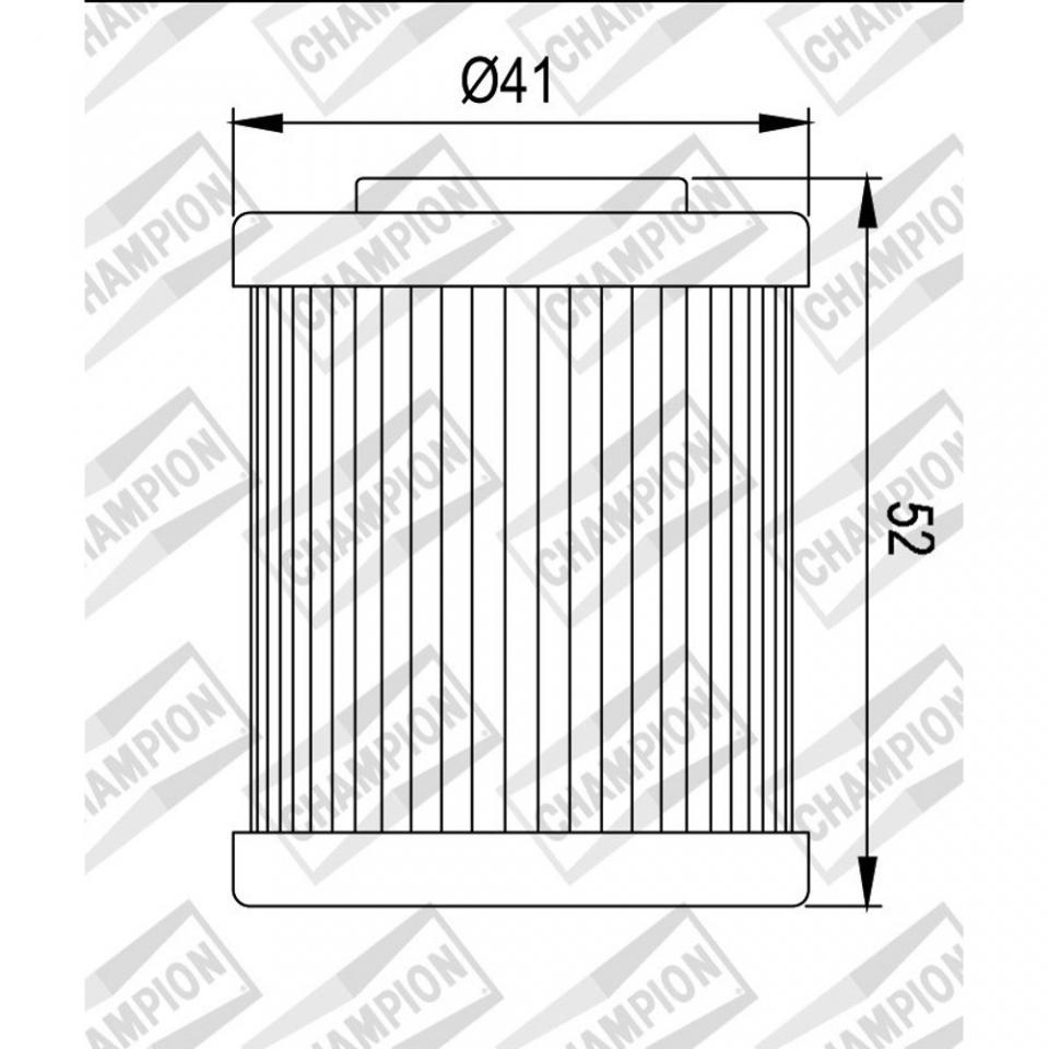 Filtre à huile Champion pour quad Polaris 450 Outlaw MXR 2008 à 2009 X335 Neuf