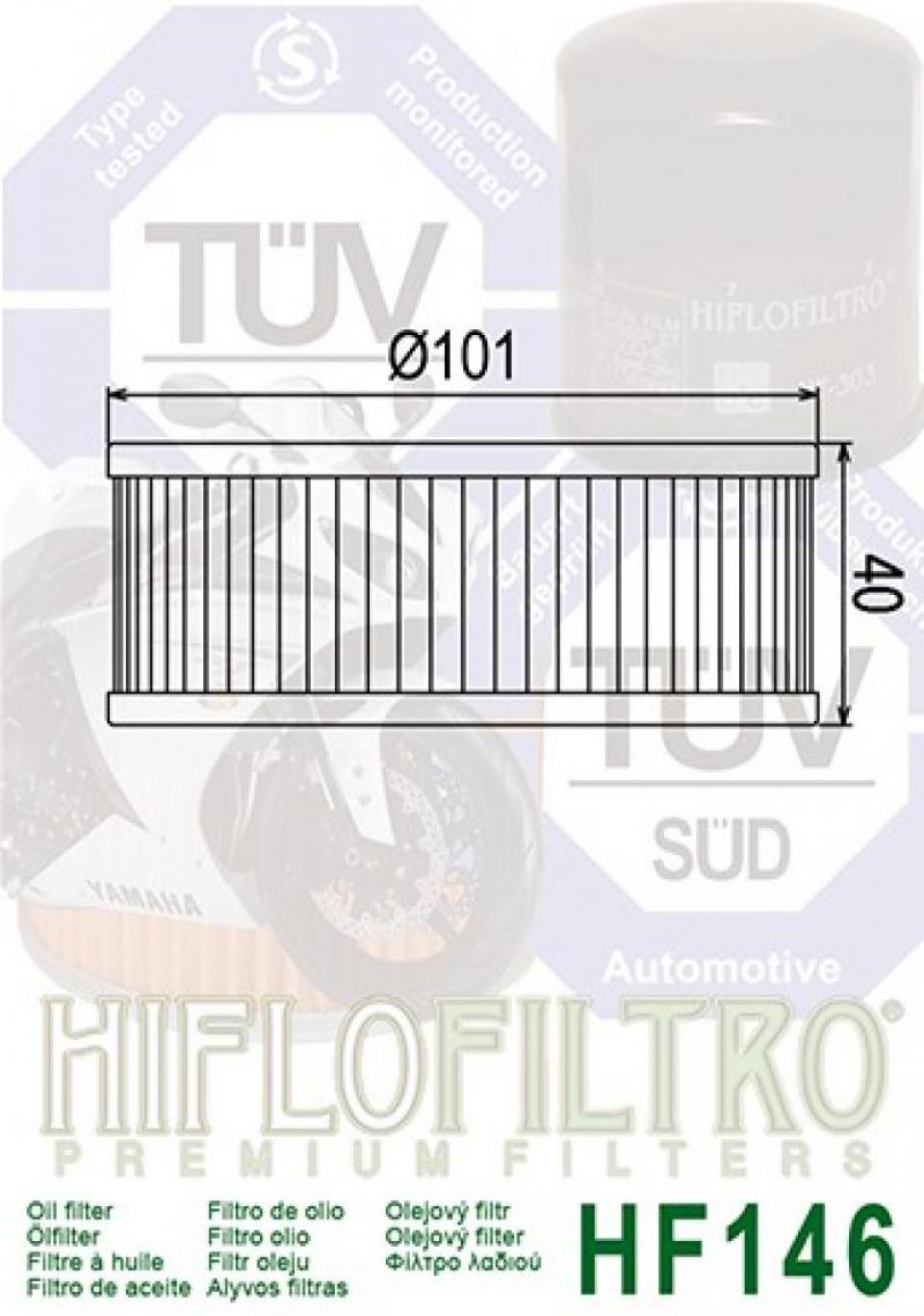 Filtre à huile Hiflo Filtro pour Moto Yamaha 1100 XS 1978-1980 HF146 Neuf