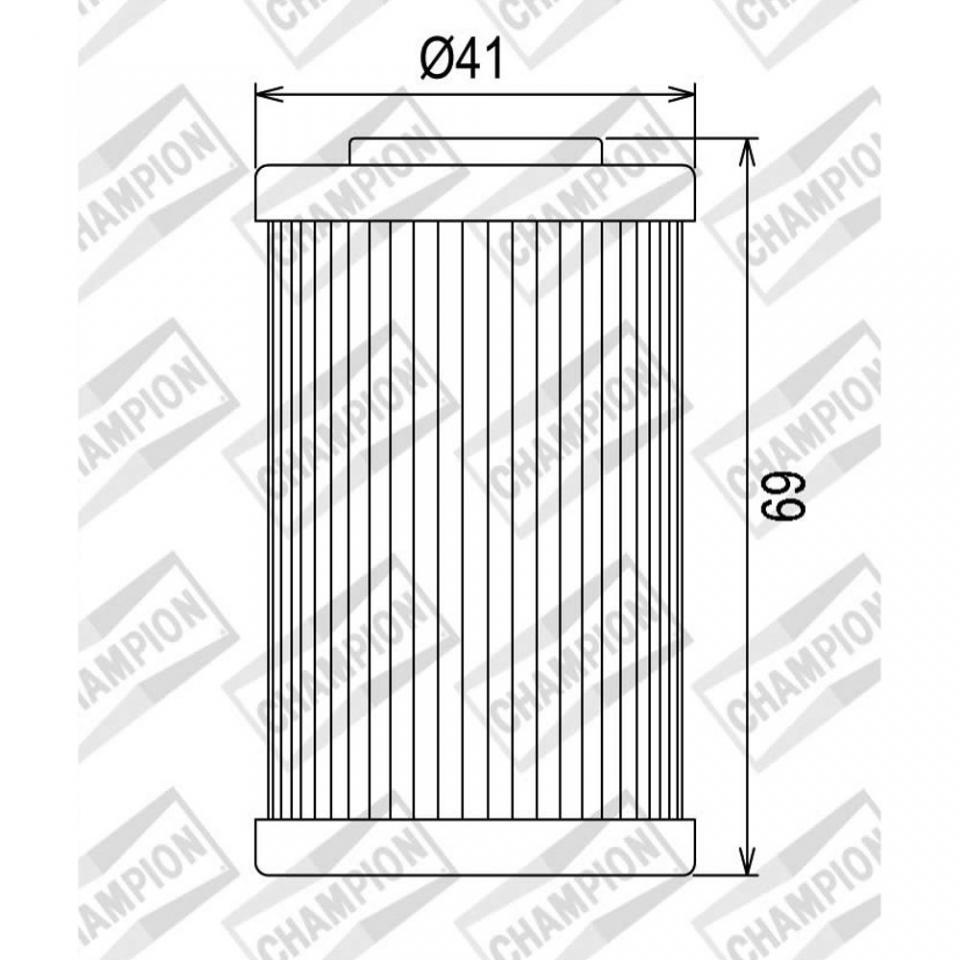 Filtre à huile Champion pour Moto KTM 400 EXC 2004 à 2007 X320 Neuf