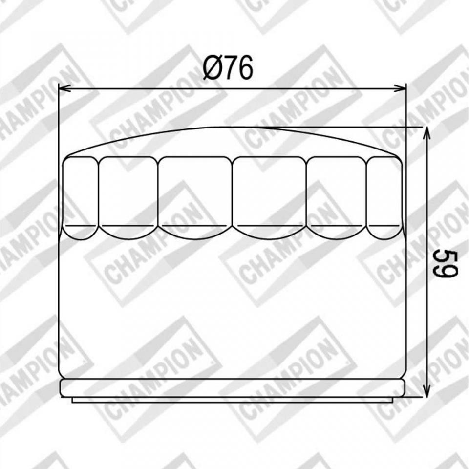 Filtre à huile Champion pour Moto Moto Guzzi 1000 SP 1978 à 1994 COF452 (H302) Neuf