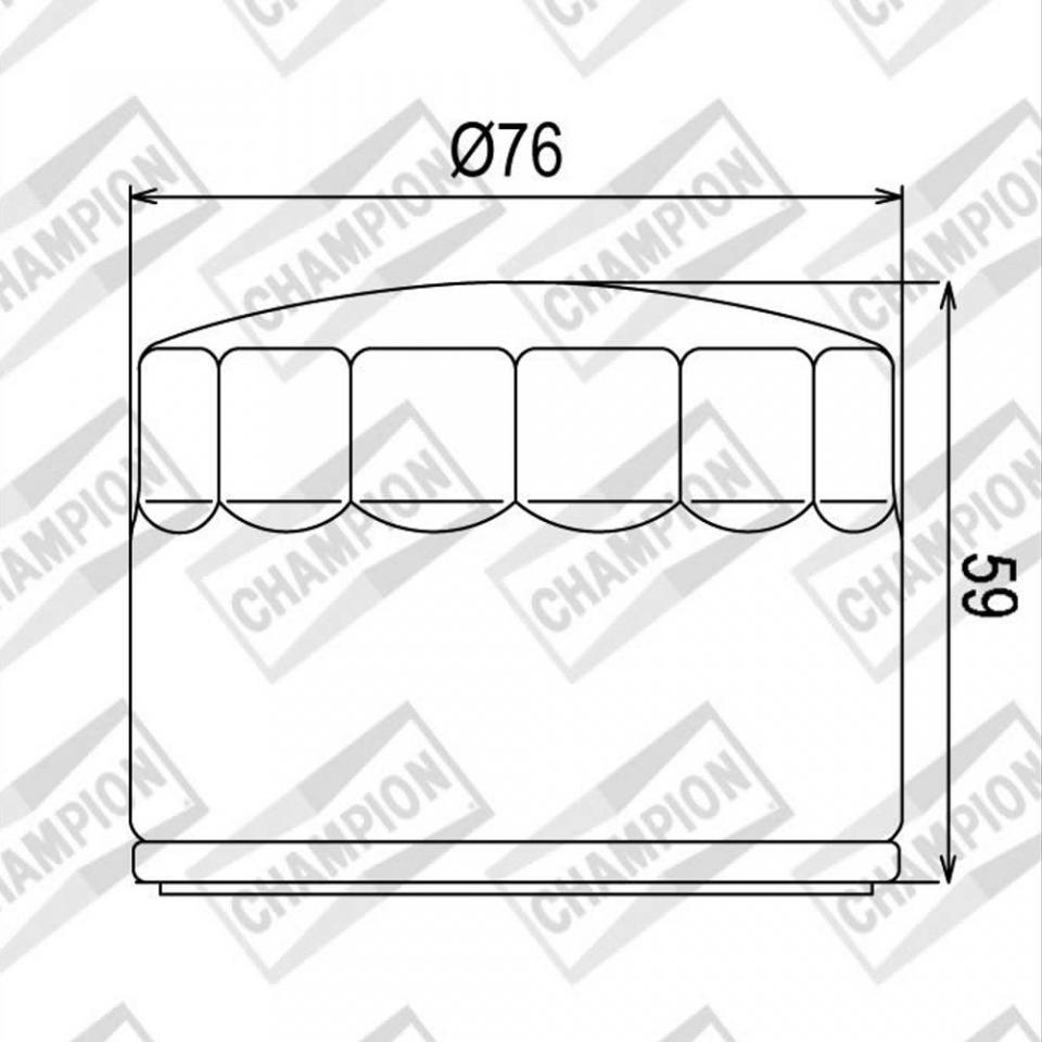 Filtre à huile Champion pour Moto Moto Guzzi 1000 Le mans 1985 à 1993 H302 Neuf