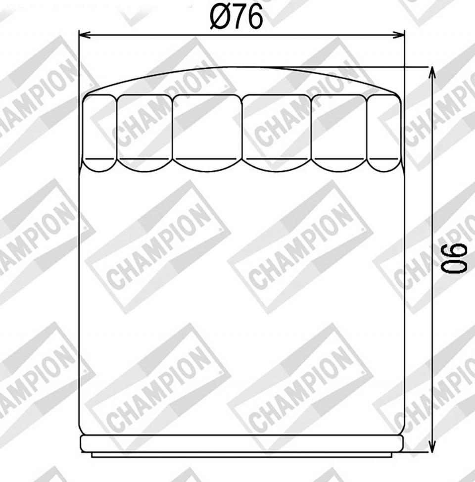 Filtre à huile Champion pour Moto Moto Guzzi 1200 Sport 2006 à 2014 Neuf