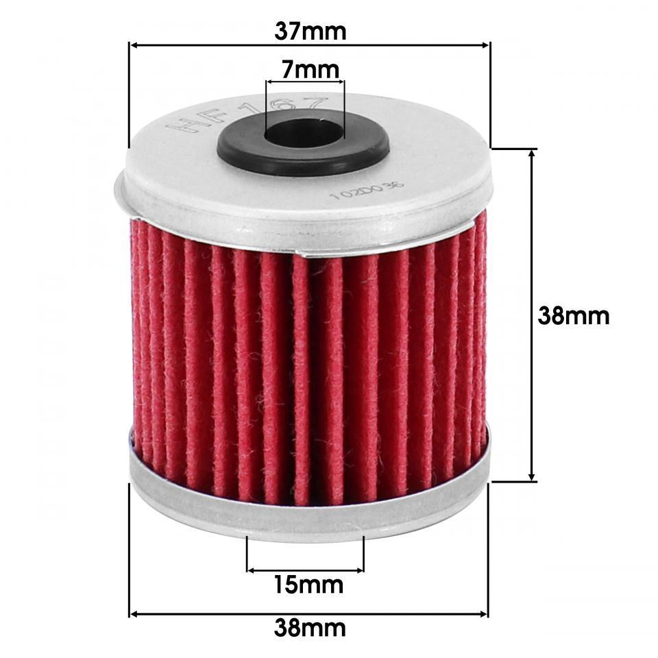 Filtre à huile Hiflofiltro pour Scooter Sym 125 VS 1997 à 2020 Neuf