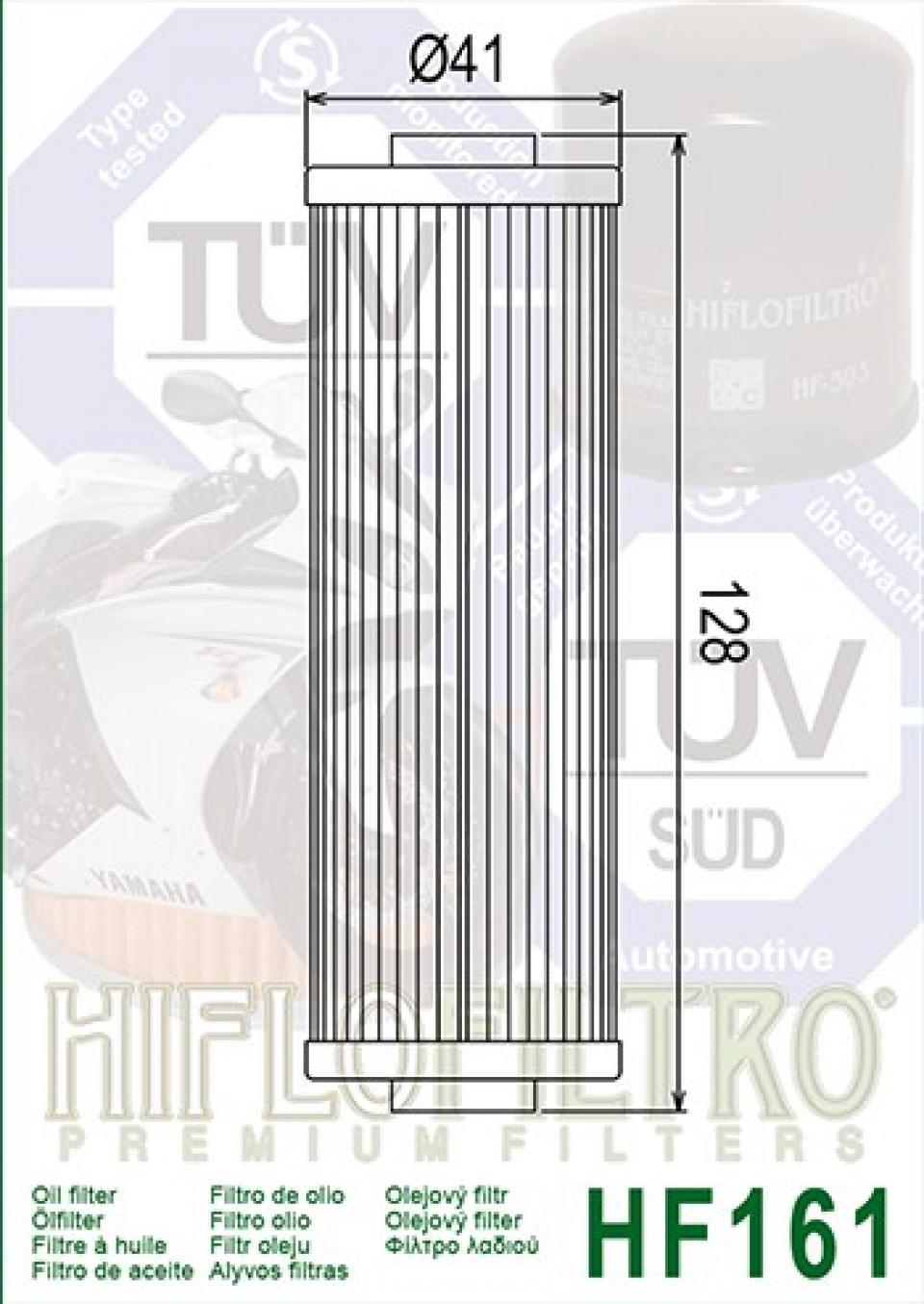 Filtre à huile Hiflofiltro pour Moto BMW 600 R 60 1969 à 1984 HF161 / 11 42 1 337 198 Neuf