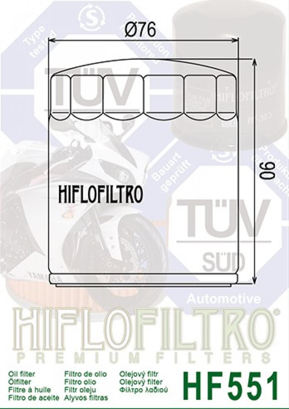 Filtre à huile Hiflo Filtro pour Moto pour Moto GUZZI 1000 Daytona Rs 1992-2000 Neuf