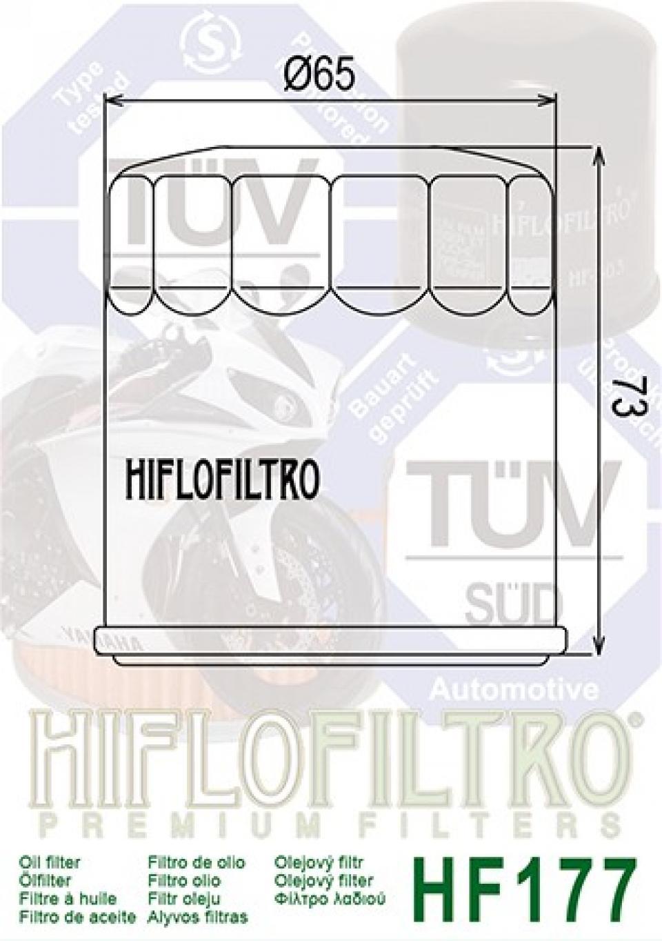 Filtre à huile Hiflo Filtro pour Moto Buell 900 XB-9R 2002-2008 HF177 Neuf