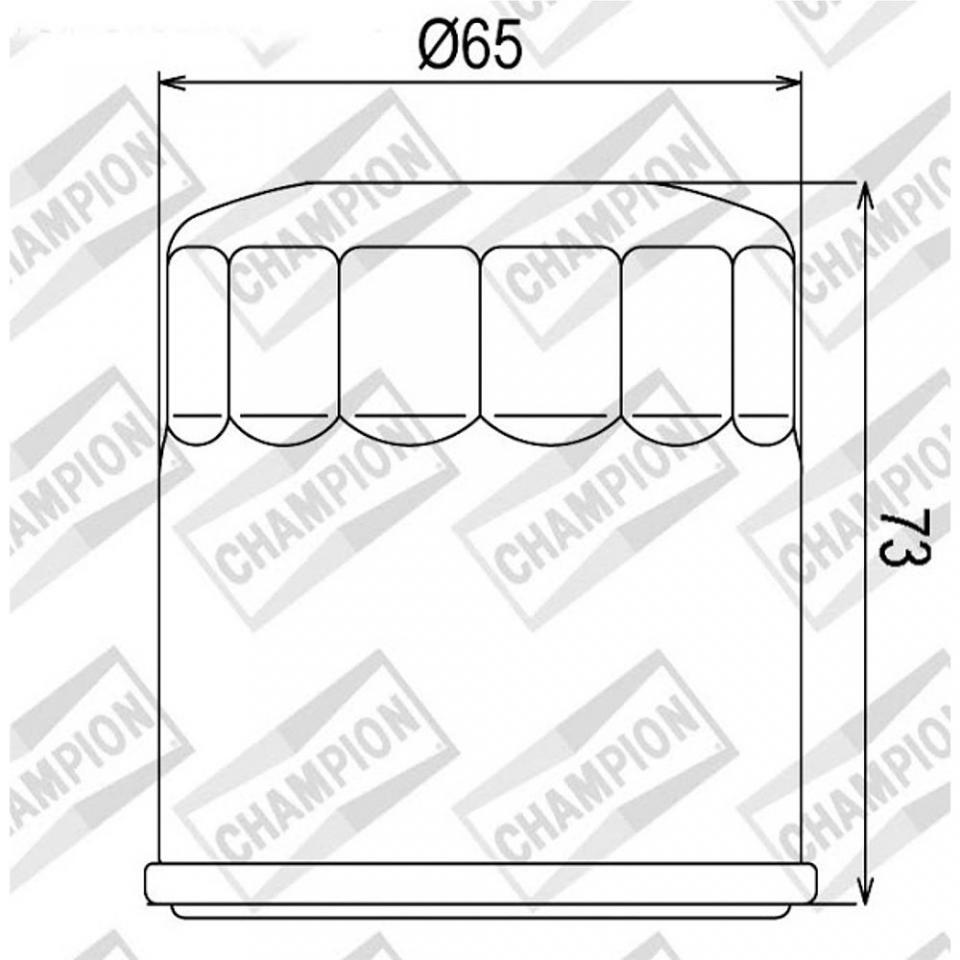 Filtre à huile Champion pour Quad Yamaha 450 Yfm Fa Kodiak 2003 à 2007 Neuf