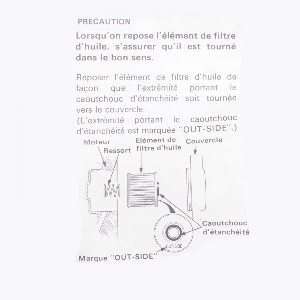 Filtre à huile origine pour Moto Honda 650 XR 1994 à 2012 15410-KF0-315 Neuf