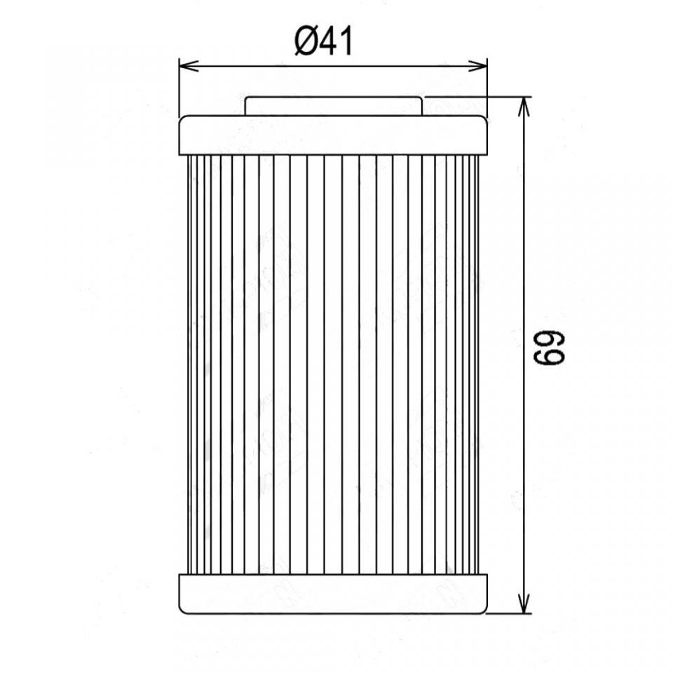 Filtre à huile Powerflux pour Moto KTM 400 SXC 1998 à 1999 Neuf