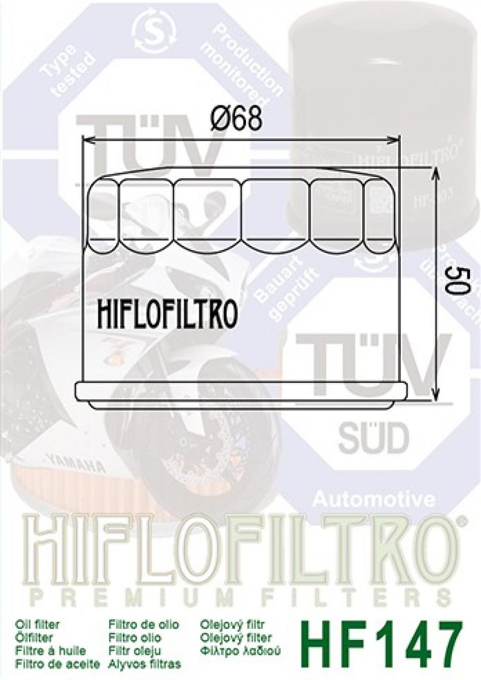 Filtre à huile Hiflofiltro pour Quad Kymco 700 Mxu I 2013 à 2016 Neuf