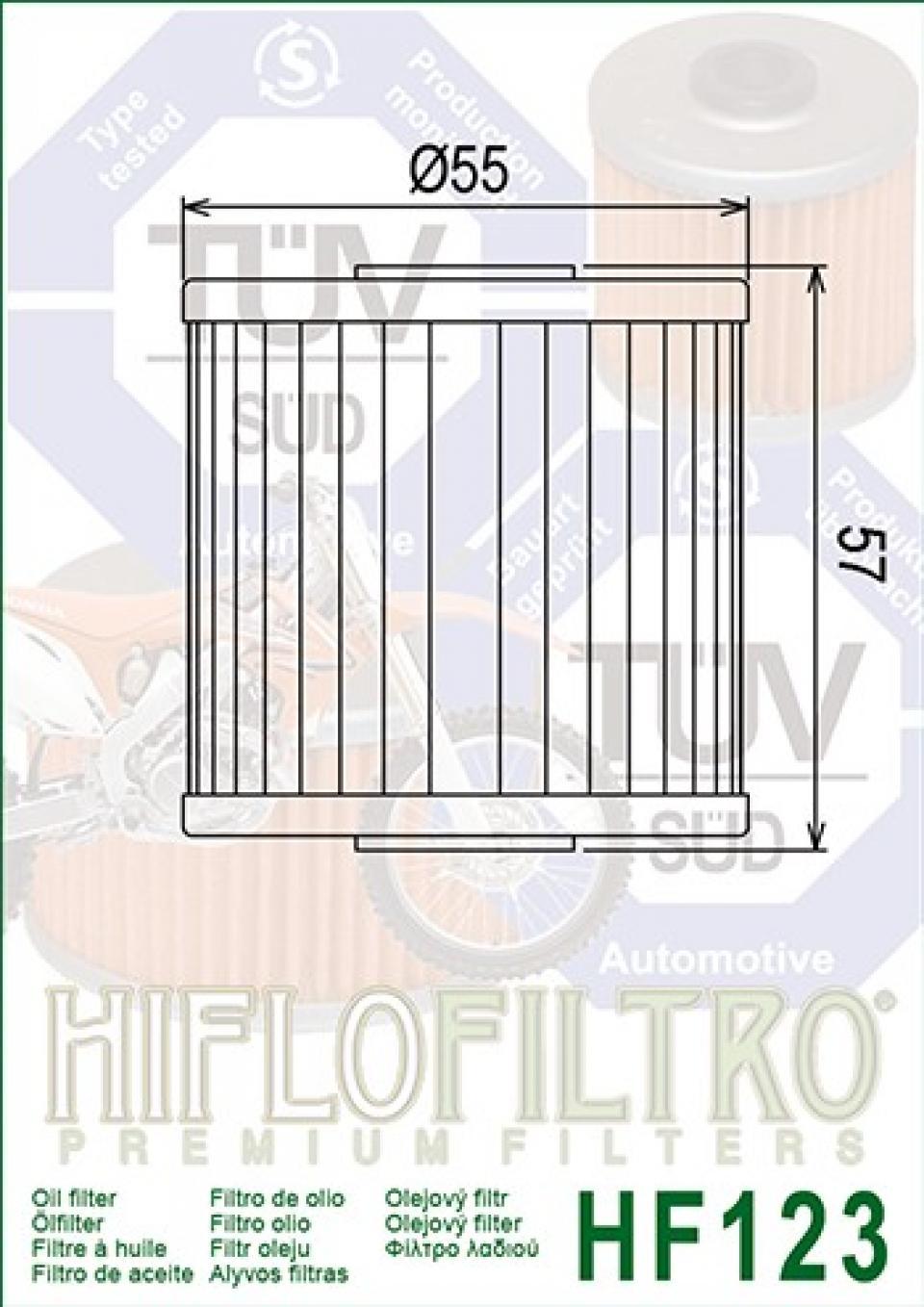 Filtre à huile Hiflofiltro pour Moto Kawasaki 250 KL 1980 à 2005 Neuf