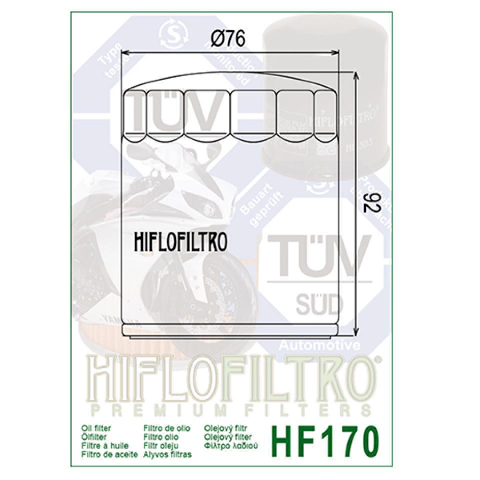 Filtre à huile Hiflofiltro pour Moto Buell 1200 X1 Lighting 1999 à 2002 Neuf