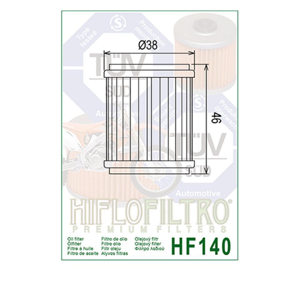 Filtre à huile Hiflofiltro pour Moto Fantic 250 Caballero 2011 à 2013 HF140 Neuf