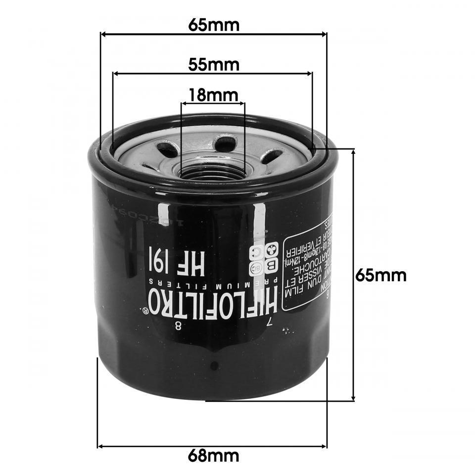 Filtre à huile Hiflofiltro pour Moto Triumph 955 Daytona 1997 à 2006 HF191 Neuf