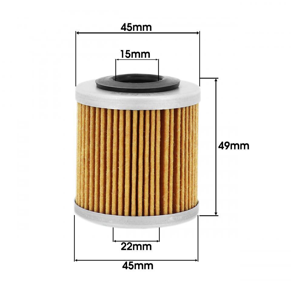 Filtre à huile Hiflofiltro pour Moto Husqvarna 250 Te 4T 2008 à 2009 HF563 / 8000B0593 Neuf