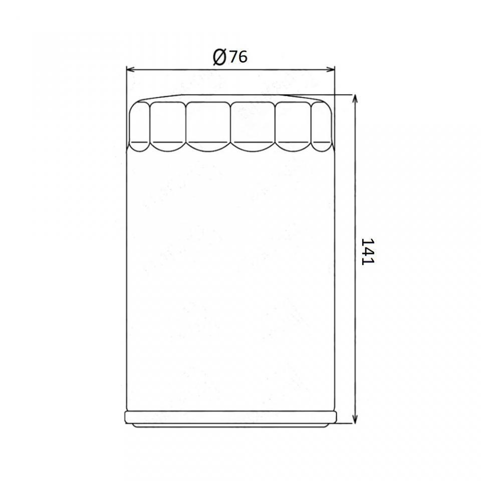 Filtre à huile Champion pour Moto Harley Davidson 1340 Fxdl Dyna Low Rider 1993 à 1999 Neuf