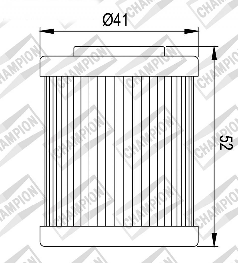 Filtre à huile Champion pour Moto KTM 400 Sx Racing 4T 2000 à 2002 Neuf