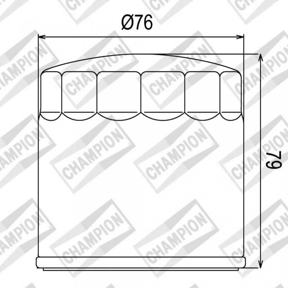 Filtre à huile Champion pour Moto BMW 1100 K Lt Abs 1992 à 1999 Neuf