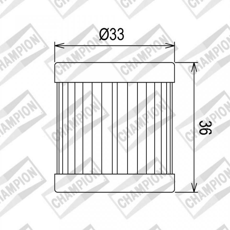 Filtre à huile Champion pour Scooter Piaggio 125 Hexagon Lx4 1998 à 2001 COF081 / X330 Neuf