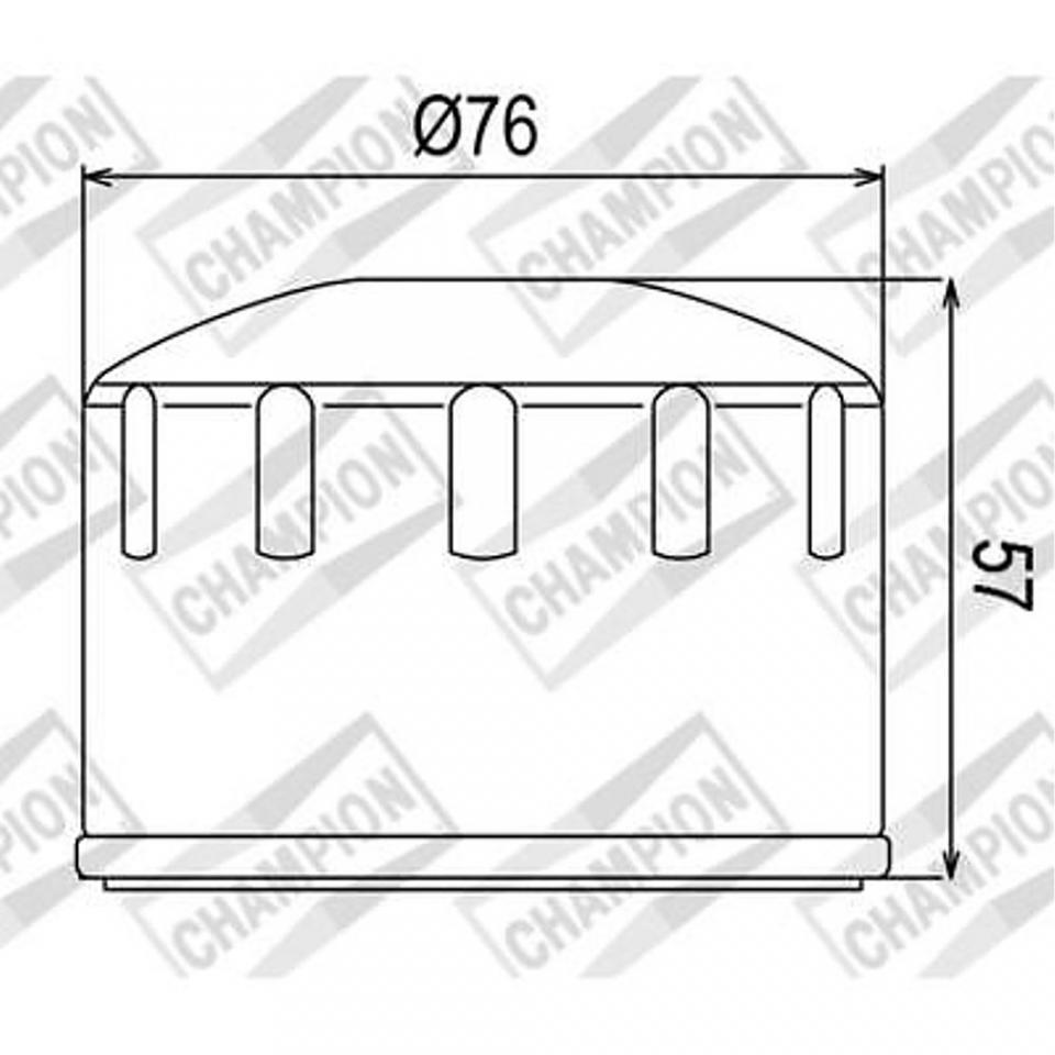 Filtre à huile Champion pour Scooter Gilera 500 Fuoco Ie Lt 2013 à 2019 Neuf