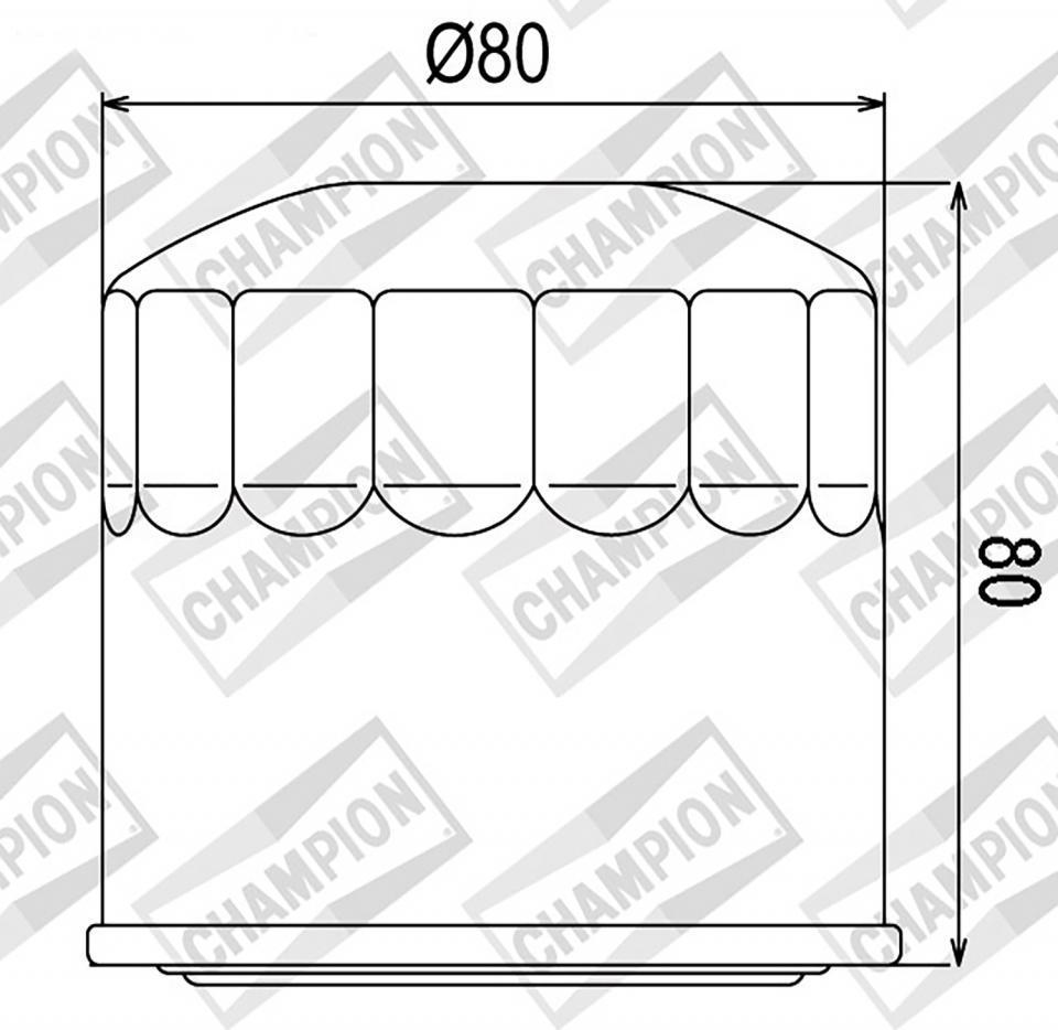 Filtre à huile Champion pour Moto Kawasaki 750 VN Vulcan 1986-2002 Neuf